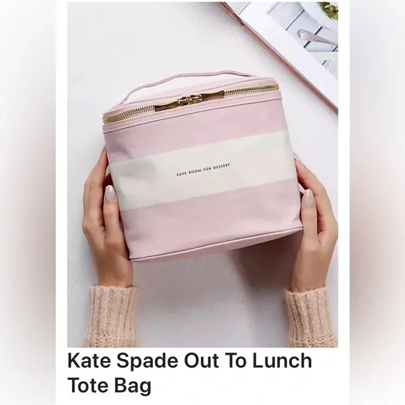 KATE SPADE Out To Lunch Tote Bag Insulated Lunch Tote Small Lunch Cooler - Picture 13 of 15